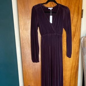 Baltic Born long sleeve purple maxi dress